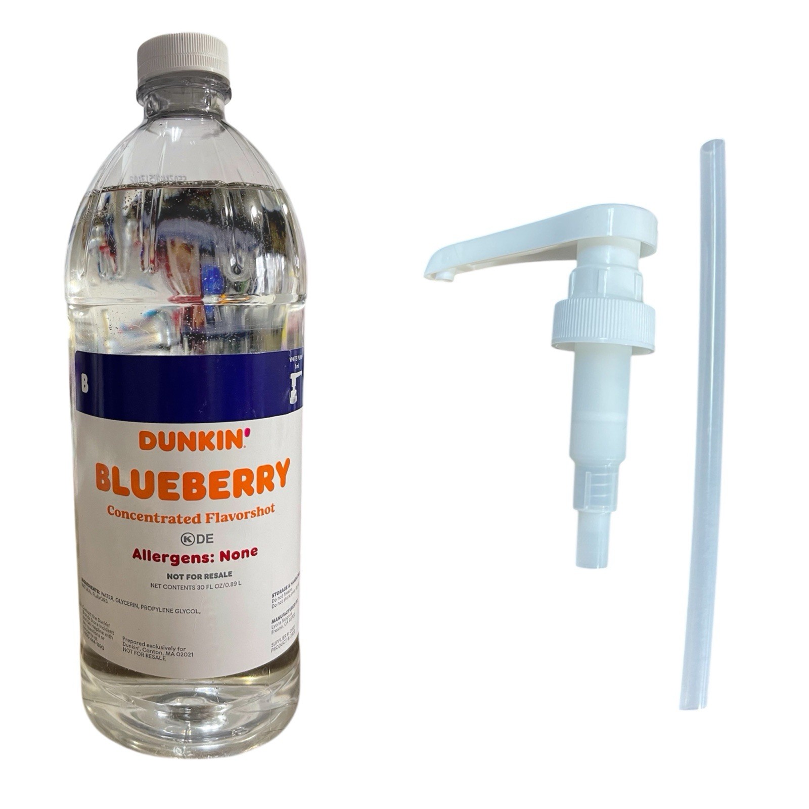 Dunkin Blueberry Concentrated Flavourshot With Pump 30 FL / 0.89L, Free Shipping