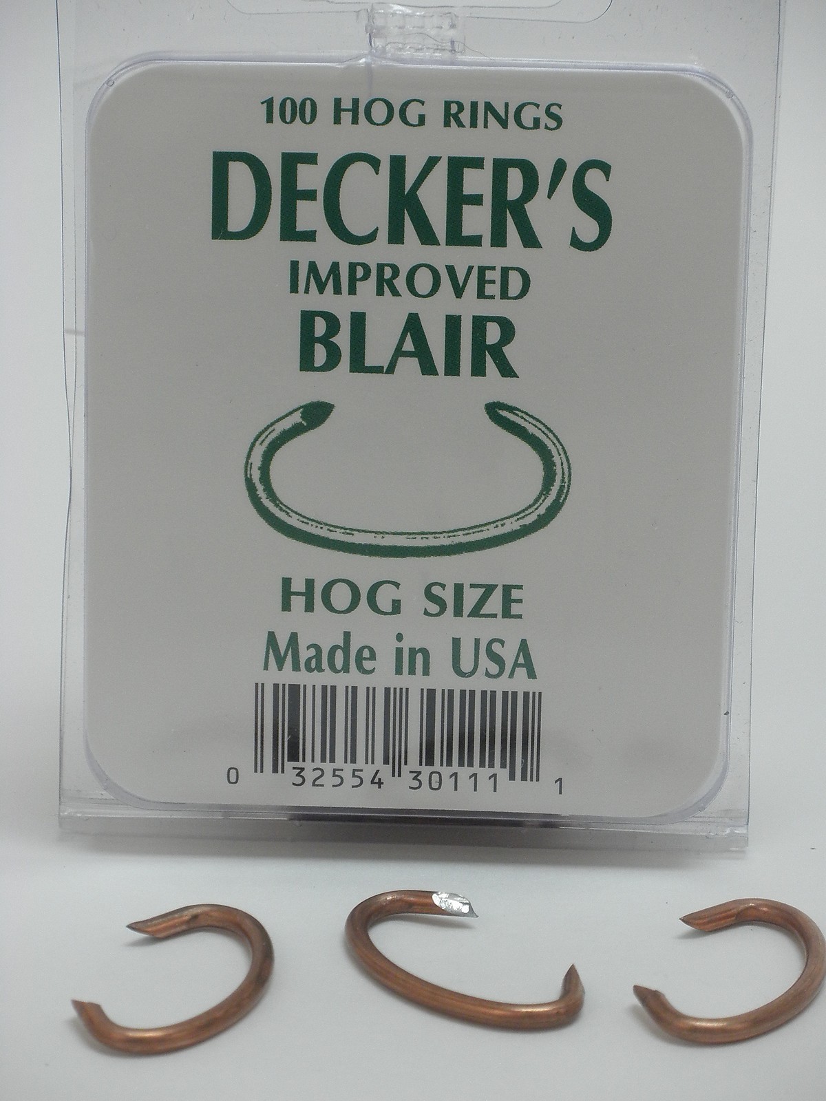 Decker Manufacturing Co. Blair No. 3 Hog Rings, 100 Count Box