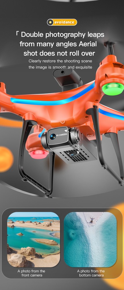 AE11 Drone WIFI FPV Wide Angle 4K HD Dual Camera Obstacle Avoidance Quadcopter