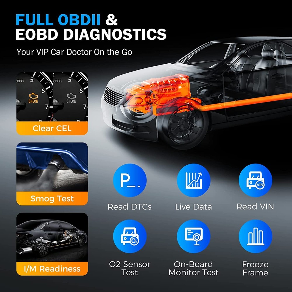 2025 LAUNCH X431 CR529 OBD2 Engine Check Car Code Reader Scanner Diagnostic Tool