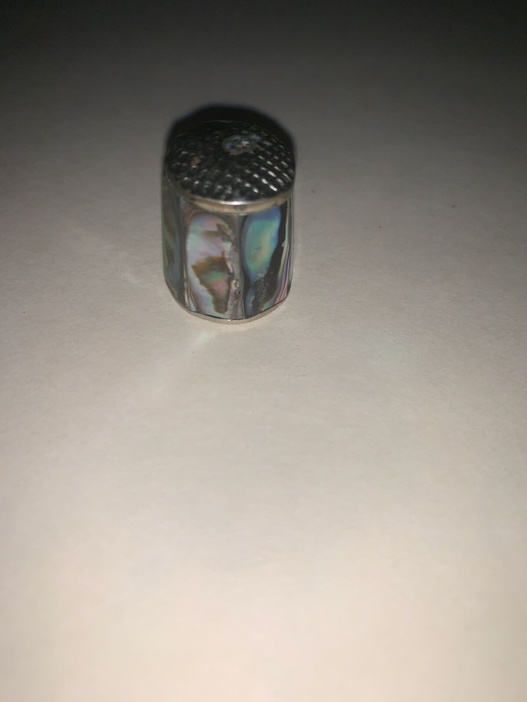 Sterling Silver & Abalone Thimble