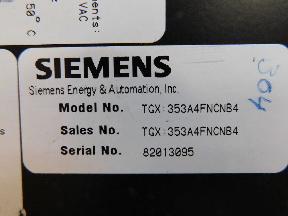 Siemens TGX353A4FNCNB4 Process automation controller used CSQ