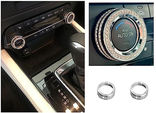 Bling Climate Control AC Button Bling Crystal Shiny Accessory Interior Large