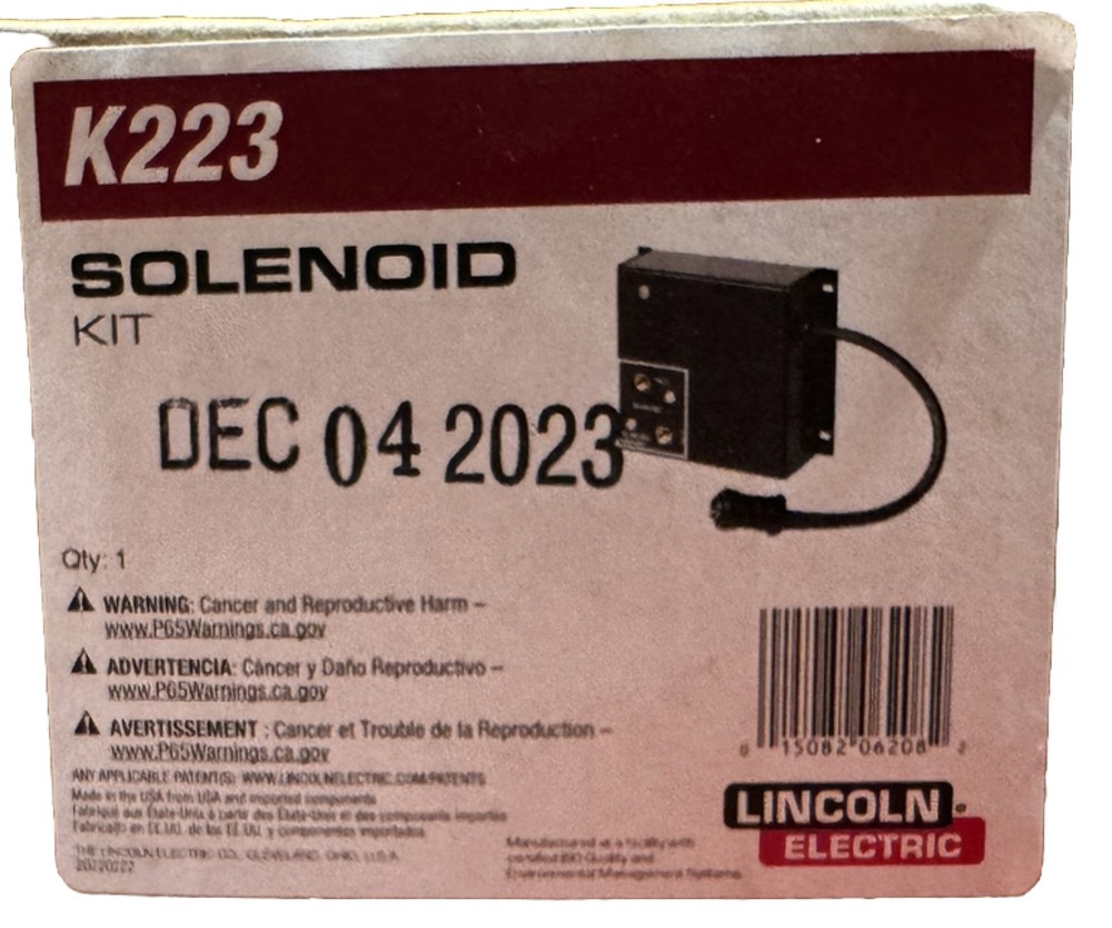 Lincoln Electric K223 SOLENOID KIT.