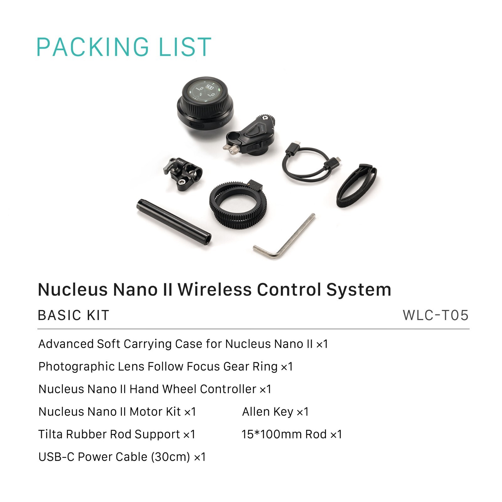 Tilta Nucleus Nano II Wireless Lens Control System (Open Box)