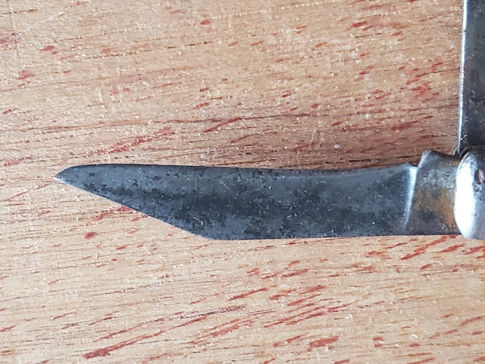 Vintage IMPERIAL 2 Blade Folding Pocket Knife Metal Handles NO Snap Rough Bad