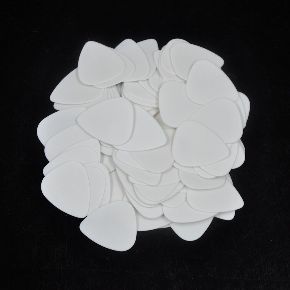 100pcs Medium 0.6mm 351 Delrin Guitar Picks Plectrums White