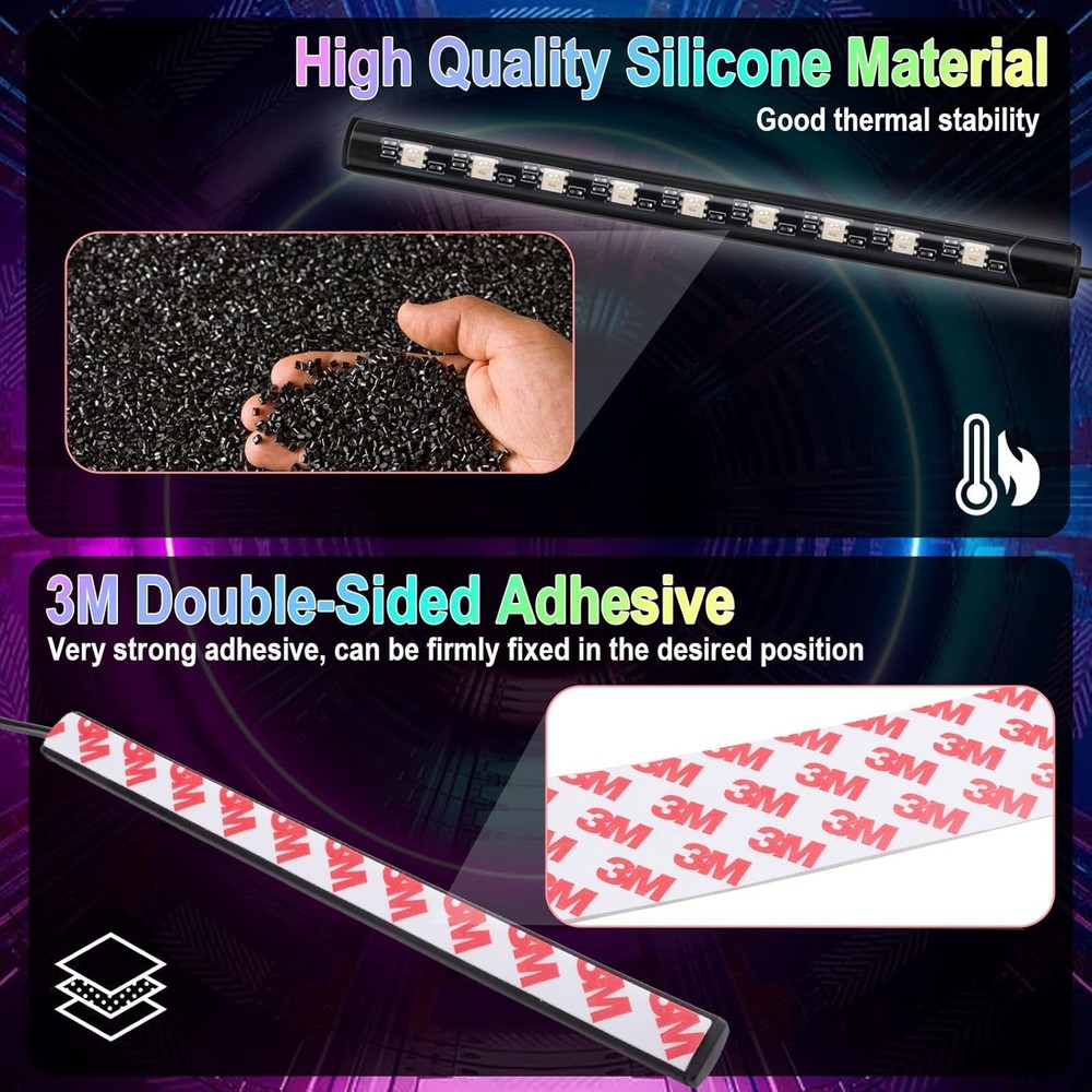 Car Interior LED Strip Lights USB Powered 5V Ambient Kit