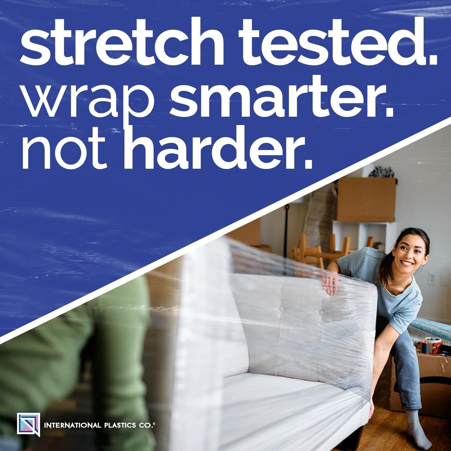 18" Heavy Duty Stretch Wrap | 1500ft, 80 Gauge, Perfect for Moving and Storage