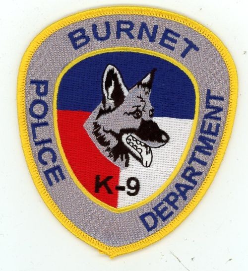 TEXAS TX BURNET POLICE K-9 NICE SHOULDER PATCH SHERIFF