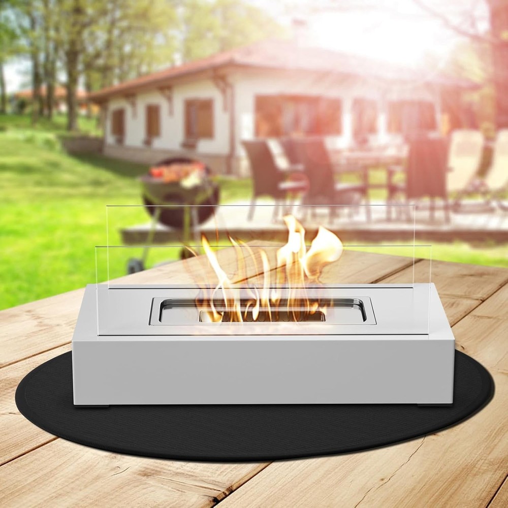 20'' Fire Pit Mat for Solo Stove Mesa/XL Tabletop Fire Pit,4-Layer Fireproof ...