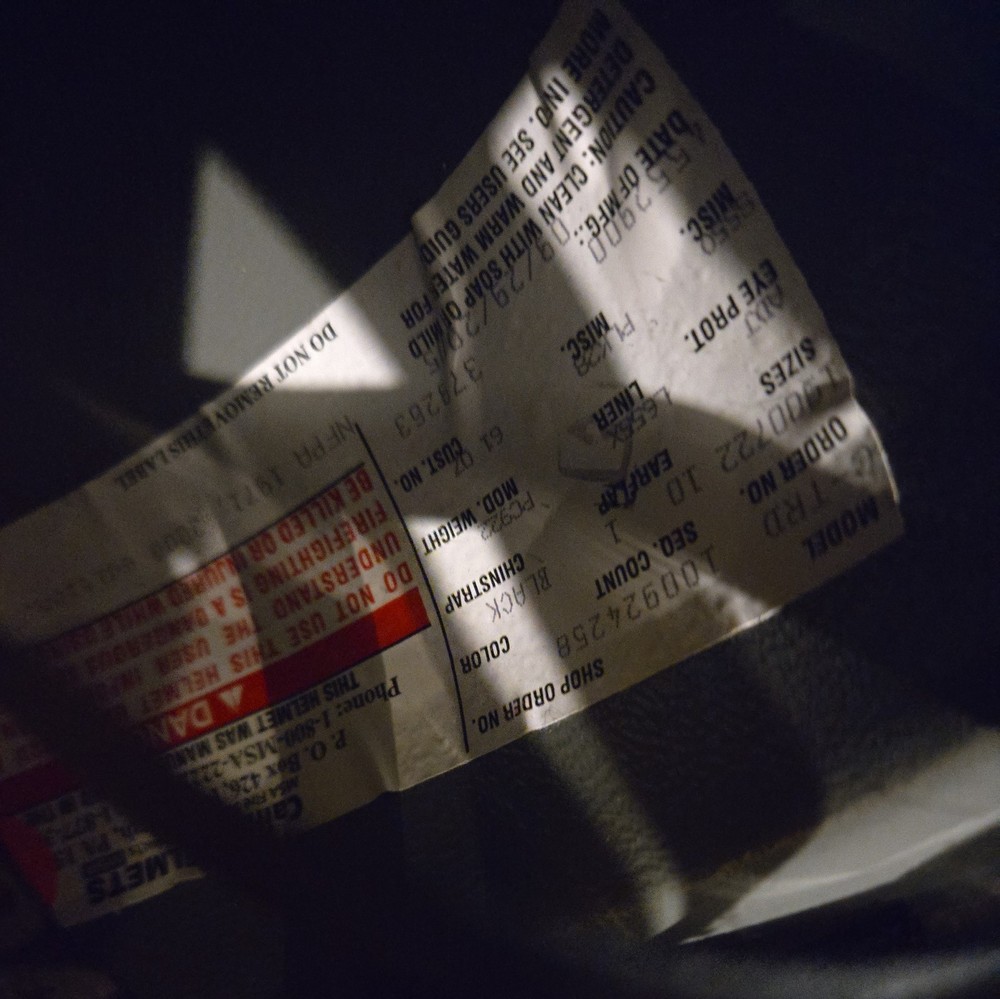 2005 Cairns & Brother Std 1010 Black Firefighter Helmet & Shield, Eagle & Strap