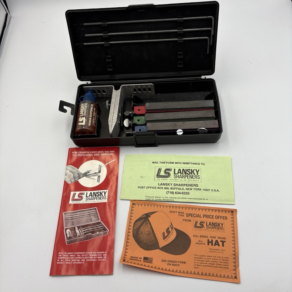 Lansky Knife Shapener - Standard 3 Stone Knife Sharpening System