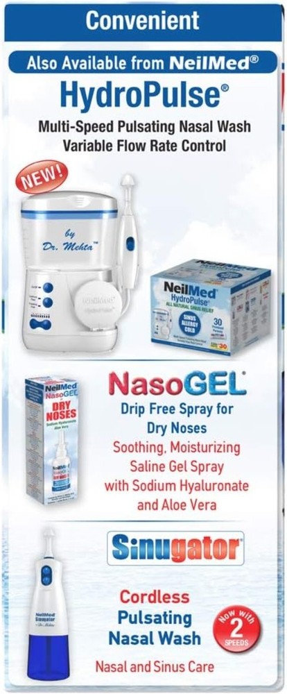 NasaDock Plus Compact Holder for Sinus Rinse Essentials - Available in 3 Colors