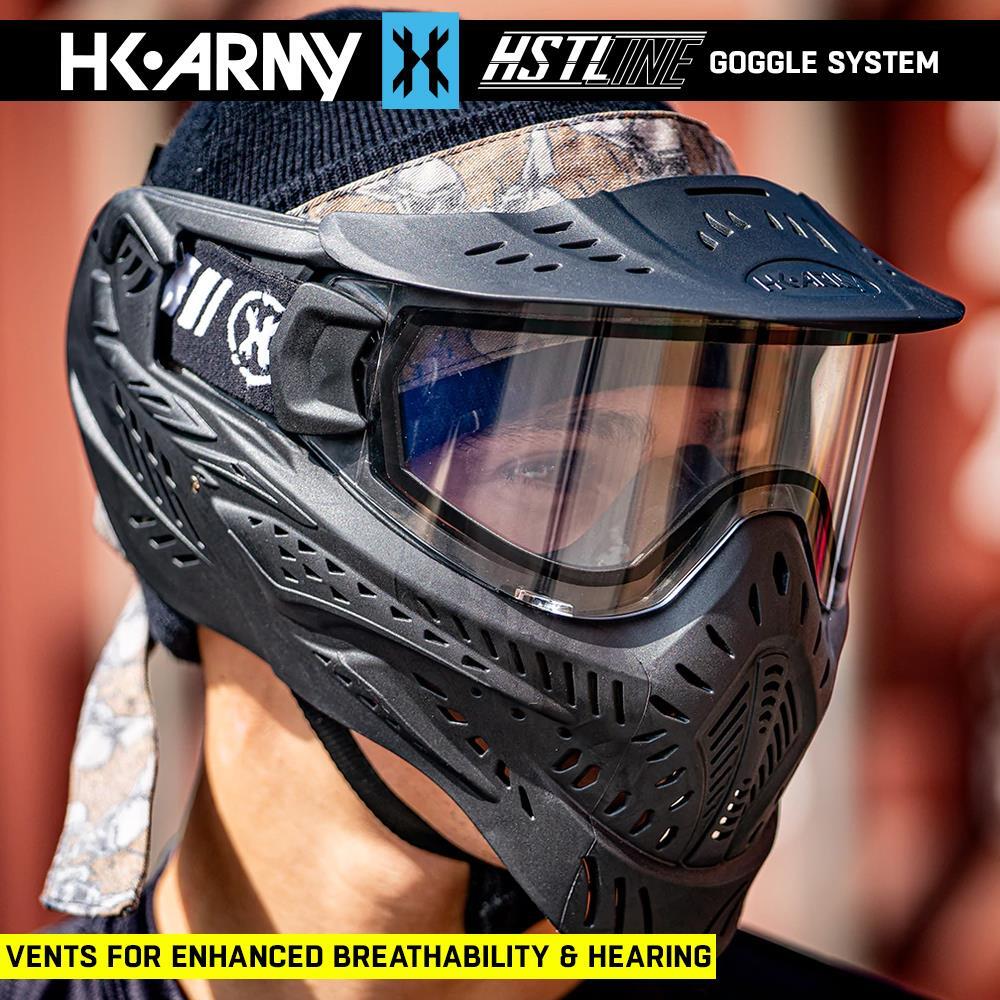 CLEARANCE HK Army HSTL Goggle Thermal Dual Paned Paintball Mask - Black