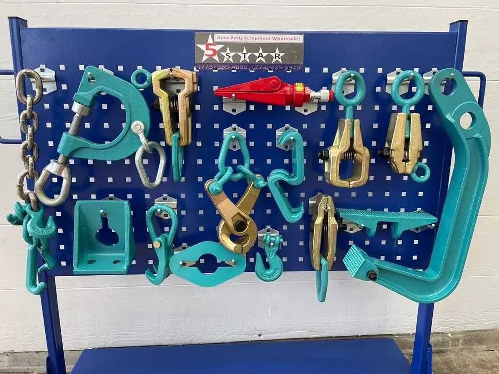 SET#88-17 PIECE AUTO BODY FRAME MACHINE TOOL AND CLAMP SET