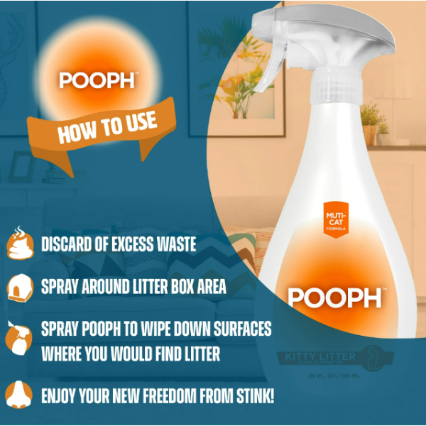 POOPH Kitty Litter Odor Eliminator 20oz