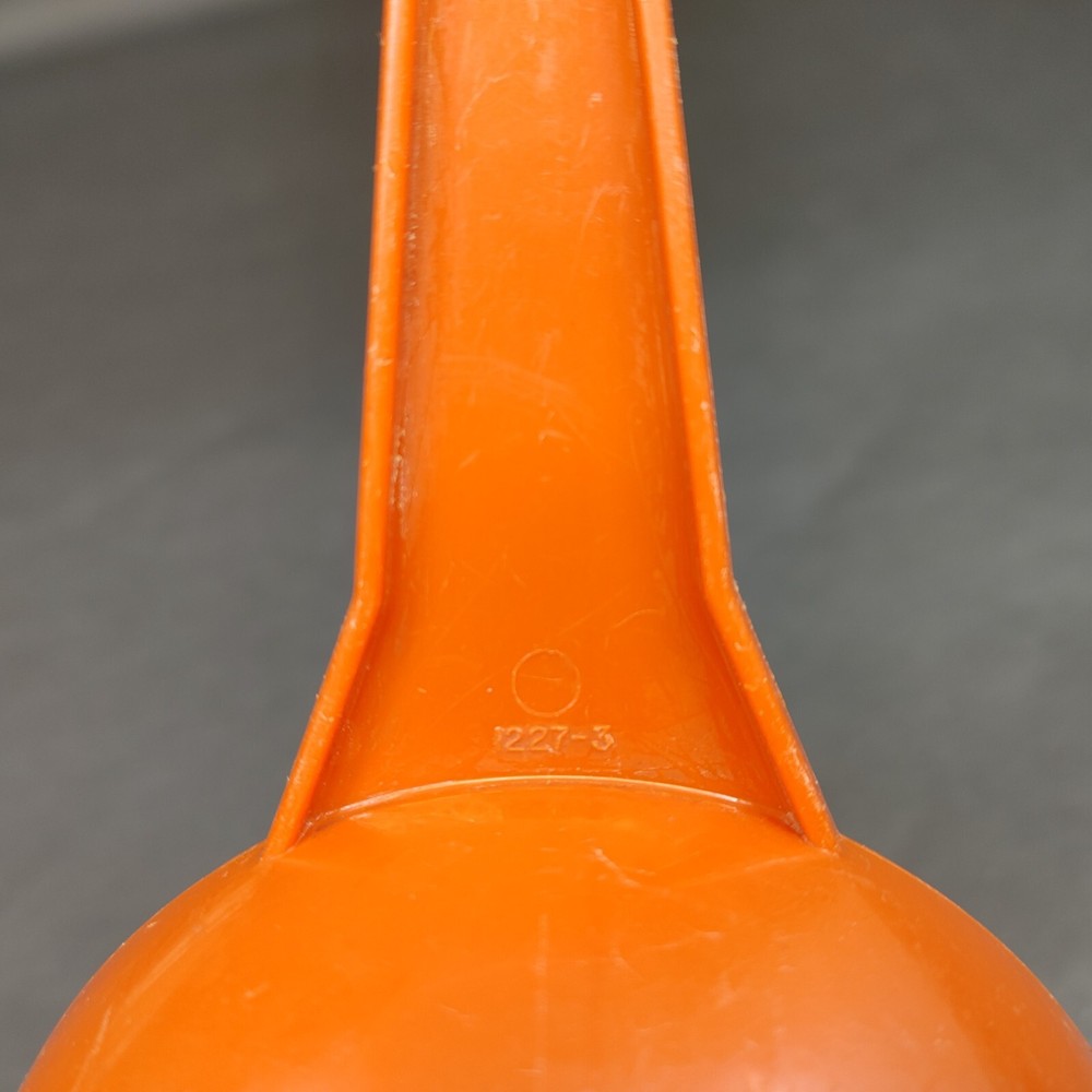 Tupperware Small Orange Funnel w/Handle 1227-3