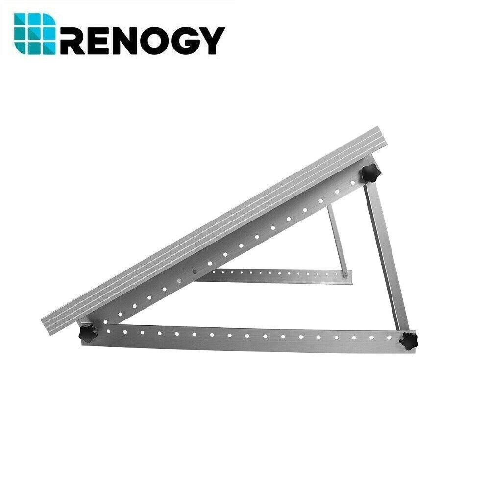 Renogy Solar Panel RV Tilt Mount Brackets Rooftop Flat Surface Adjustable Frame