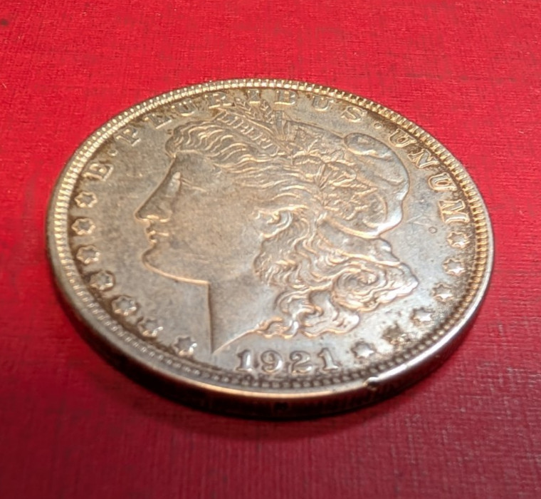 1921P Morgan Silver Dollar VF+ 250785