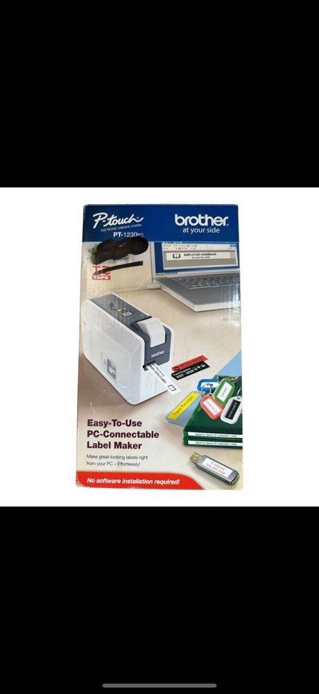 Brother P-Touch PT-1230PC Label Maker Thermal Printer PC New-Open Box
