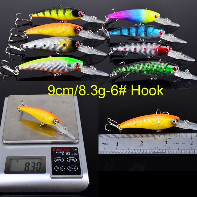 20-Piece Assorted Lure Bait – Minnow Fishing Set