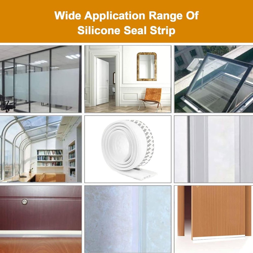 Door Draft Stopper Under Blocker Insulator Sweep White