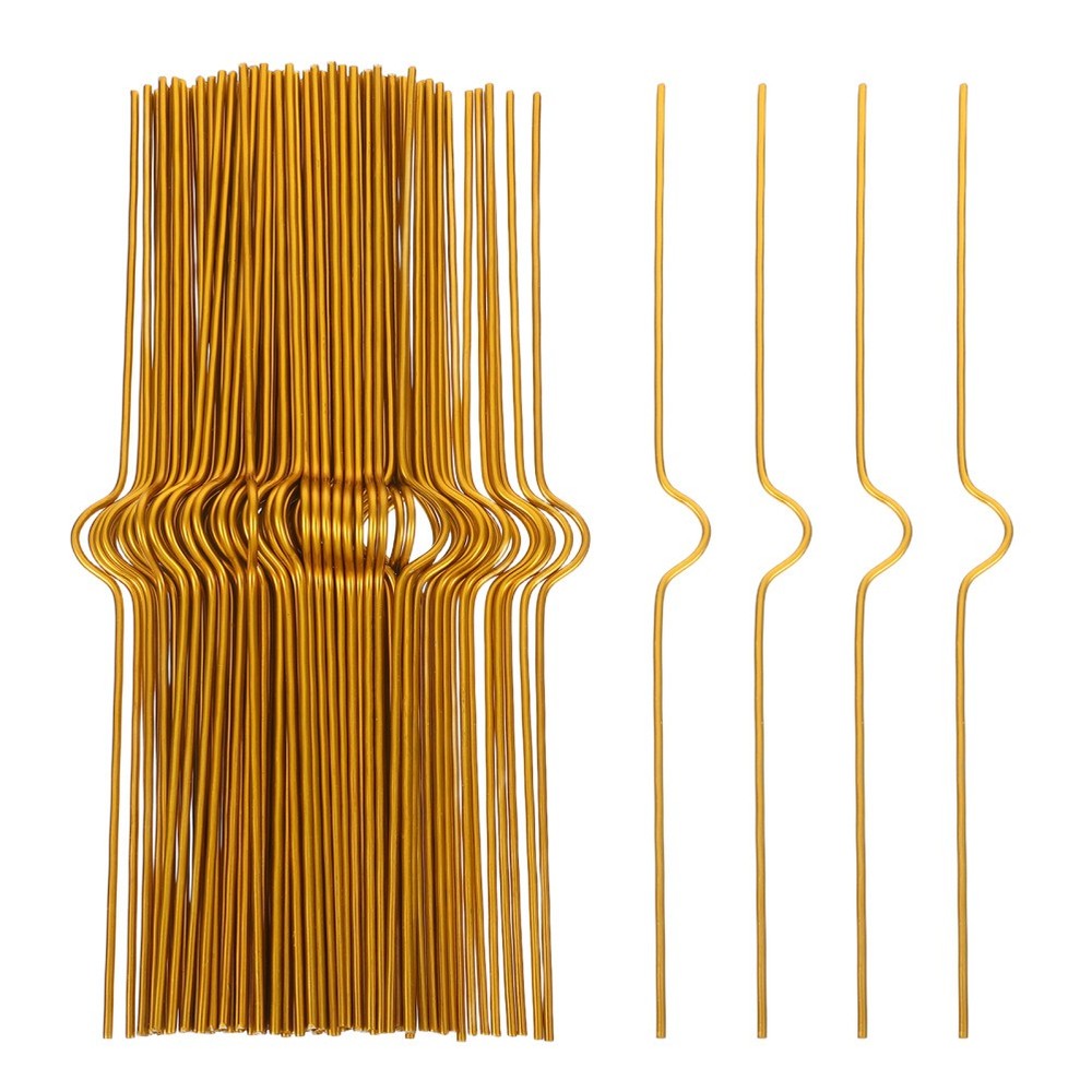100 Pcs Small Picture Hangers Wire Hooks for Calendars Binding Kit