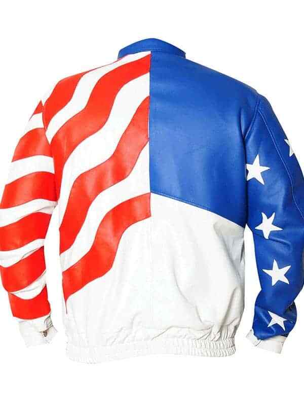 American Flag Vanilla Ice Leather Jacket