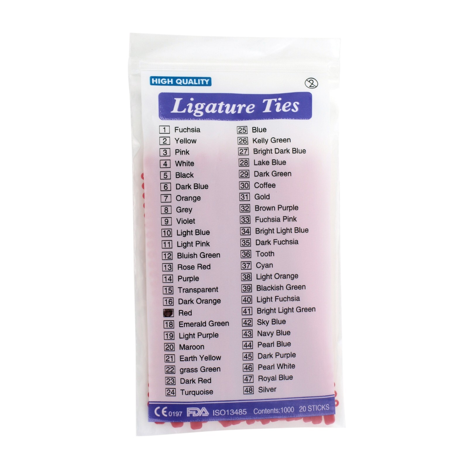 1000pc Dental Orthodontic Ligature Tie Ligas De Ortodoncia Elastic Rubber Braces