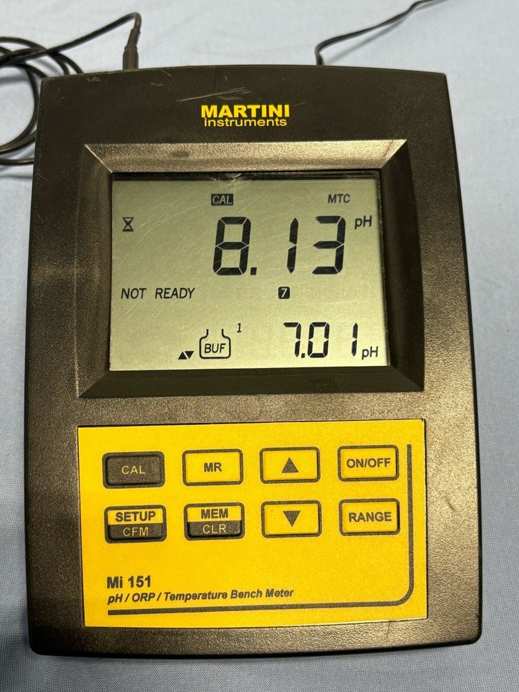 Martini Instruments pH/ORP Temperature Bench Meter Mi 151, Probe MA917 & Adapter