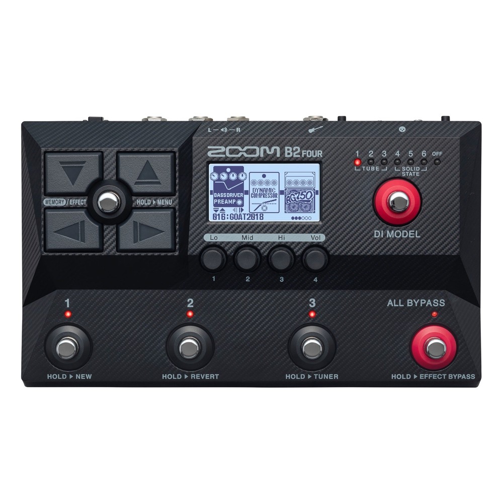 Zoom B2 Four Multi Effects Processor for Bass