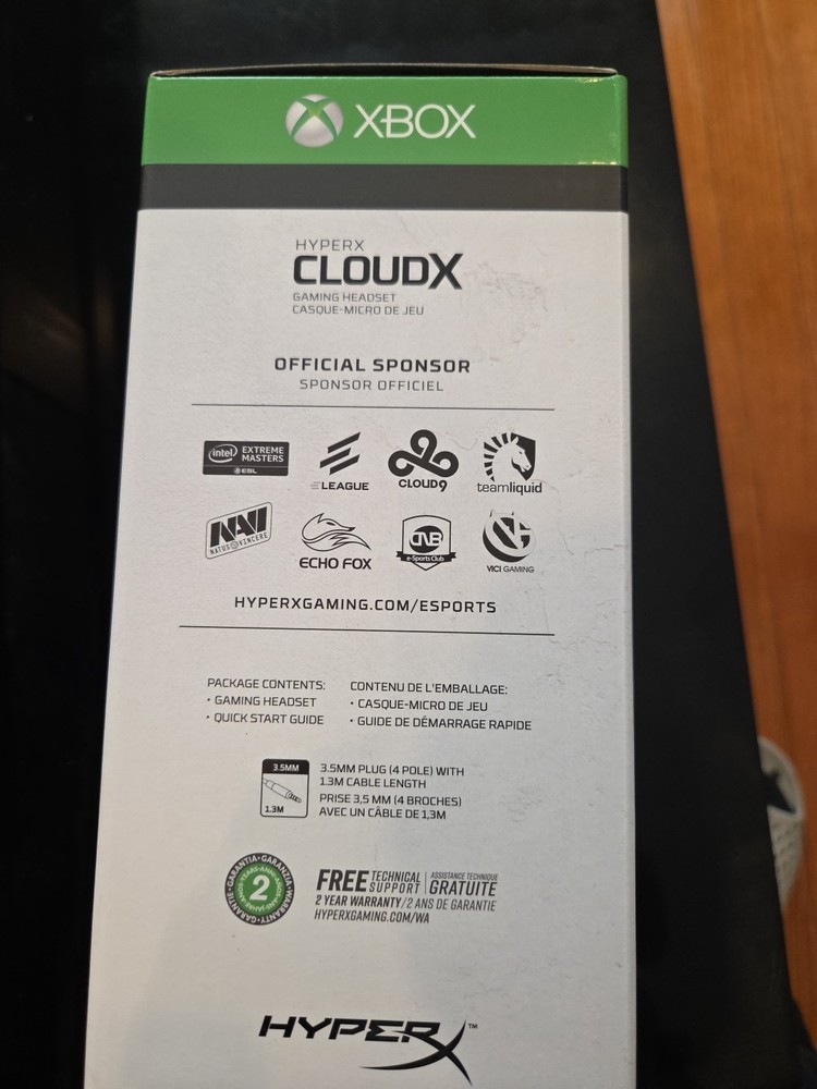 Kingston HyperX CloudX Gaming Headset HX-HS5CX-SR ✨🔥✨NEW! ✨🔥✨