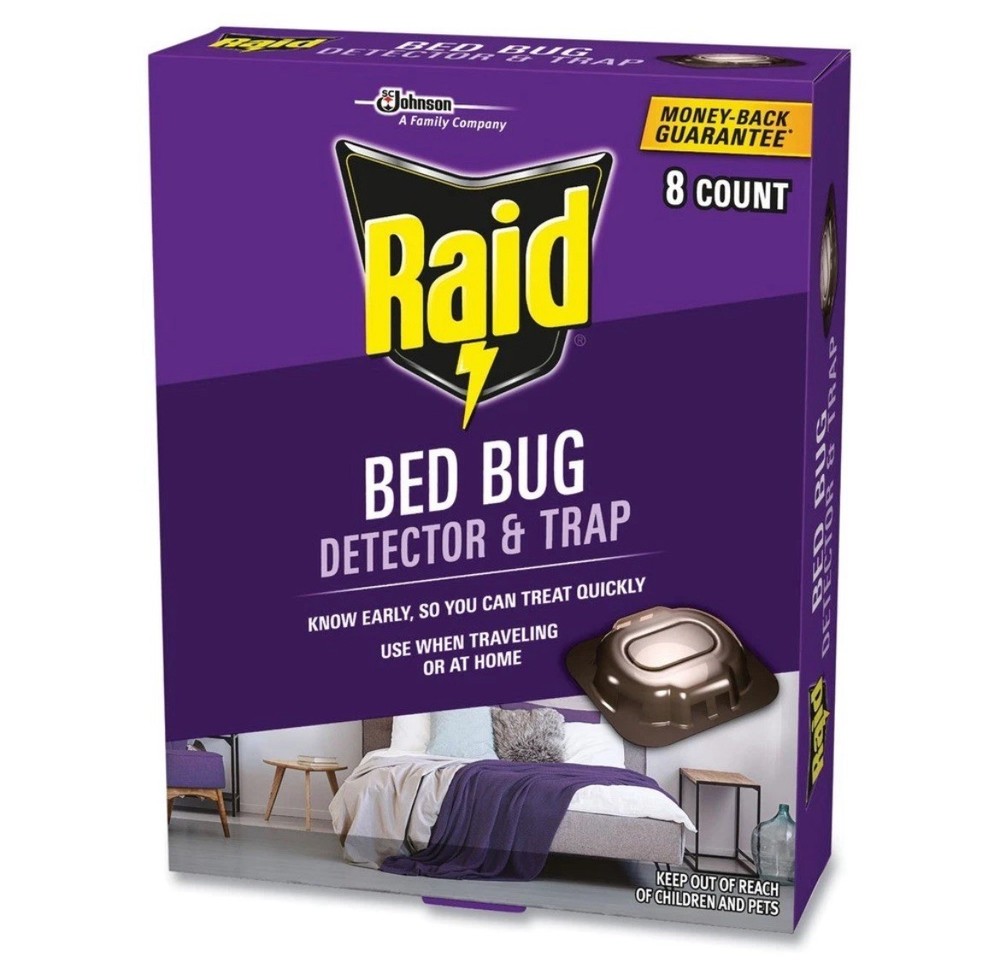 Violet Bed Bug Detection Traps 8 Count Indoor Travel Easy Dispose Detects Early