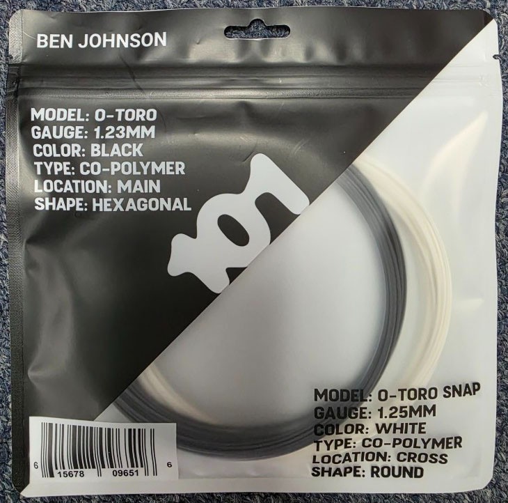 Toroline 101 Hybrid Tennis String Set Black/White