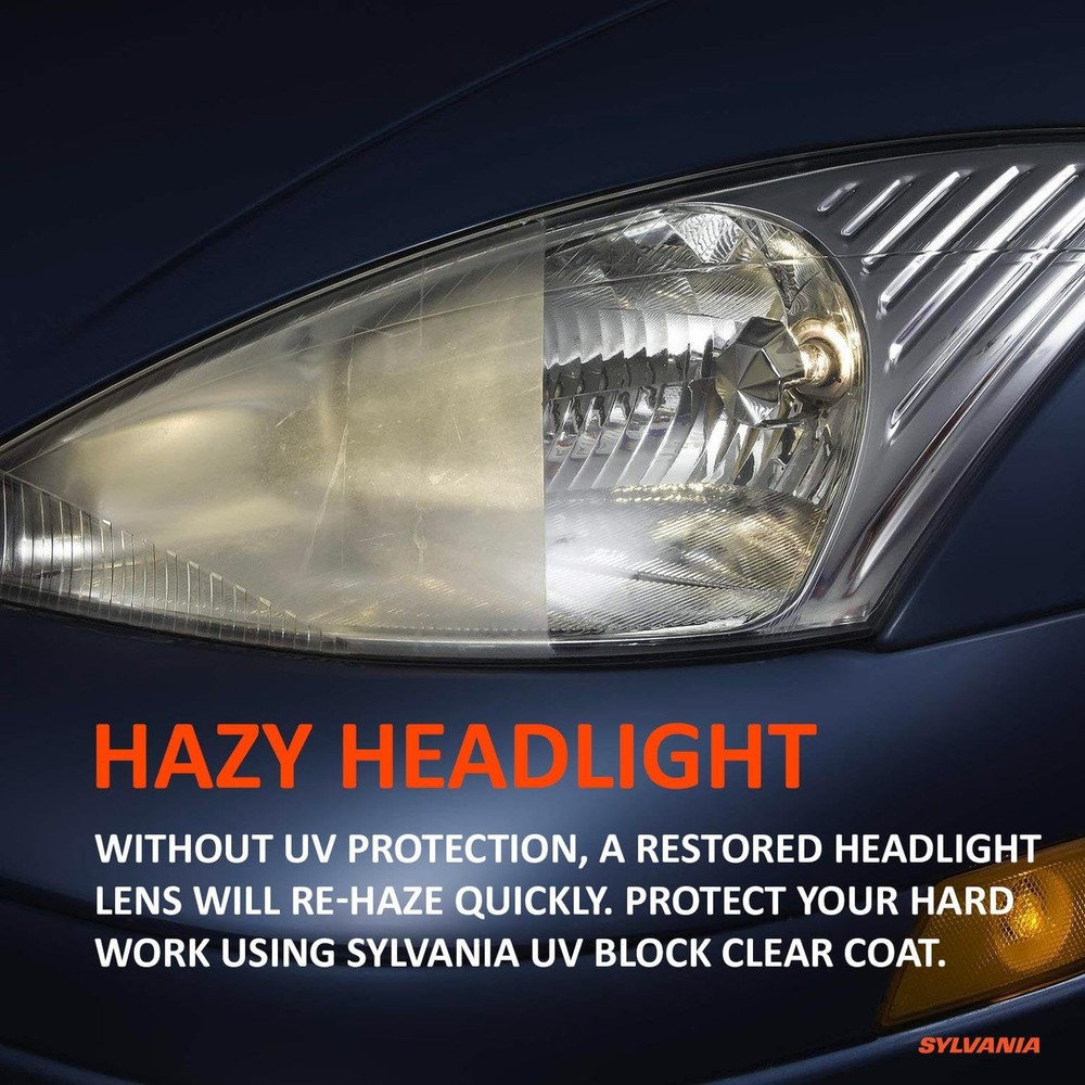 SYLVANIA - Headlight Restoration Essentials Kit - UV Block Clear 1 fl. oz
