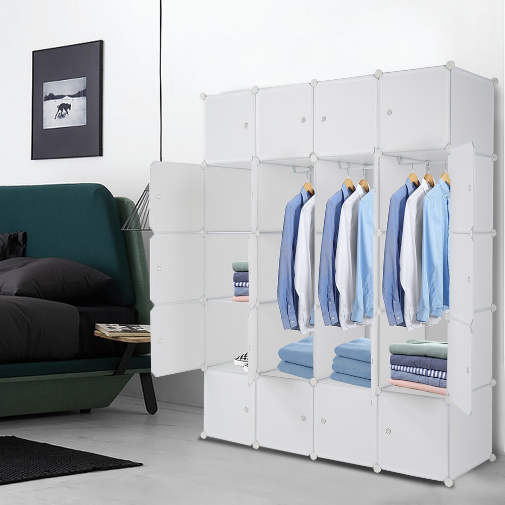 20 Cube Organizer Stackable Plastic Cube Storage Shelves Design