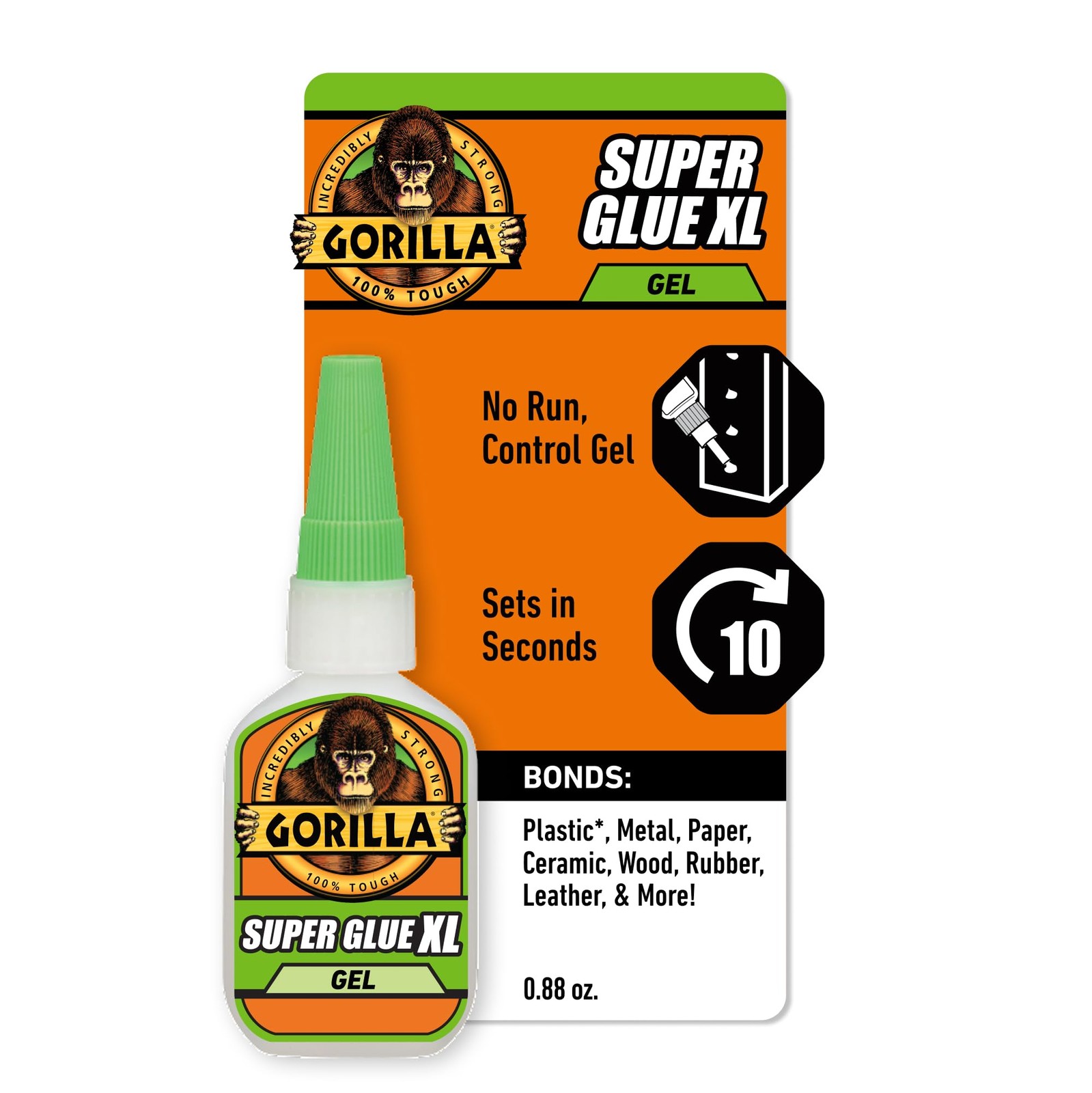 Gorilla Super Glue Gel XL 25g Clear Fast-Setting All-Purpose Craft Repair