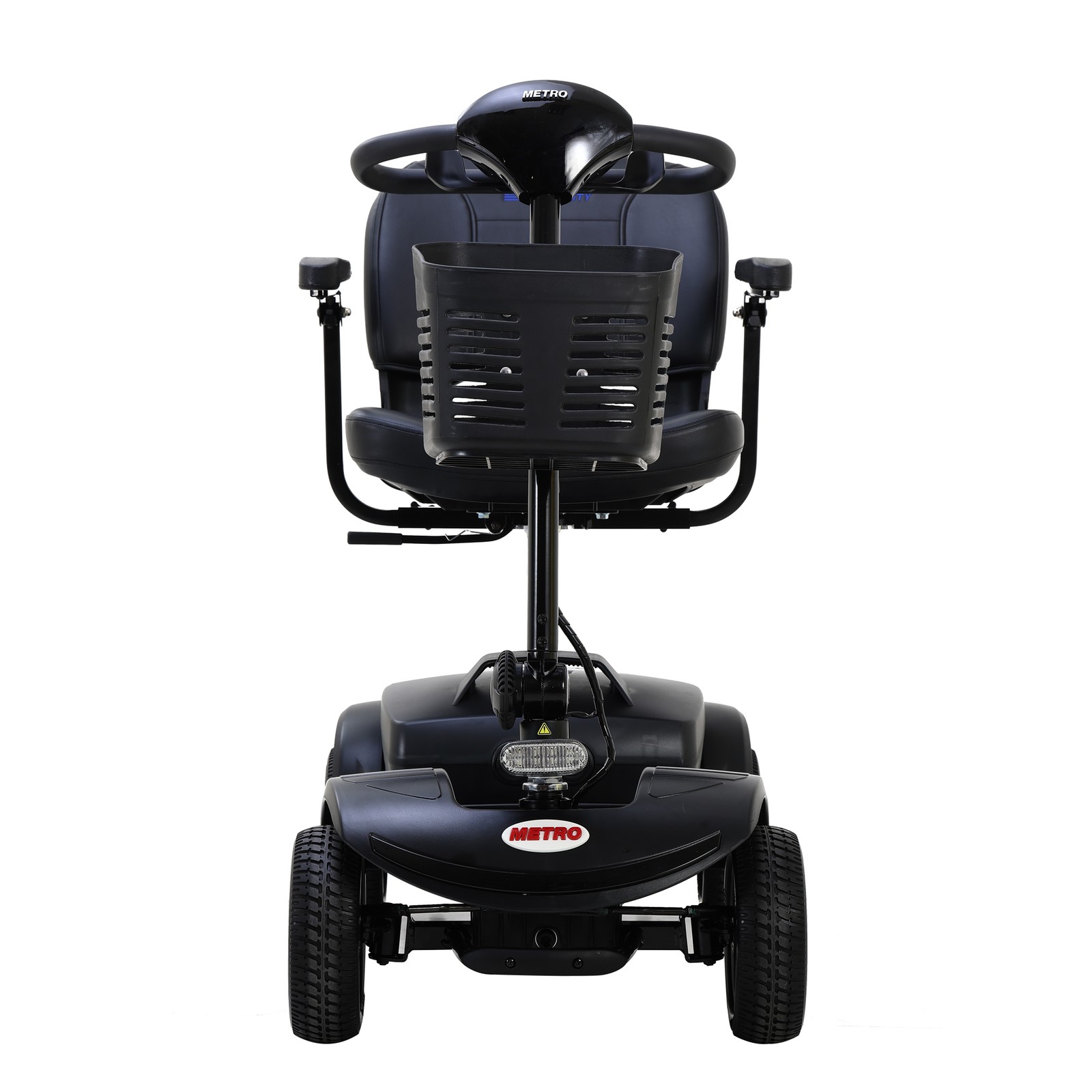 METRO 4 Wheel Travel Mobility Scooter with 300W Motor for Adult-300lbs, Black