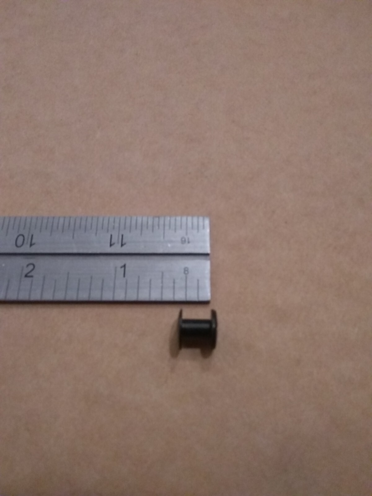 1/4" Black / Steel Plain Head Chicago Screws (100 pack)