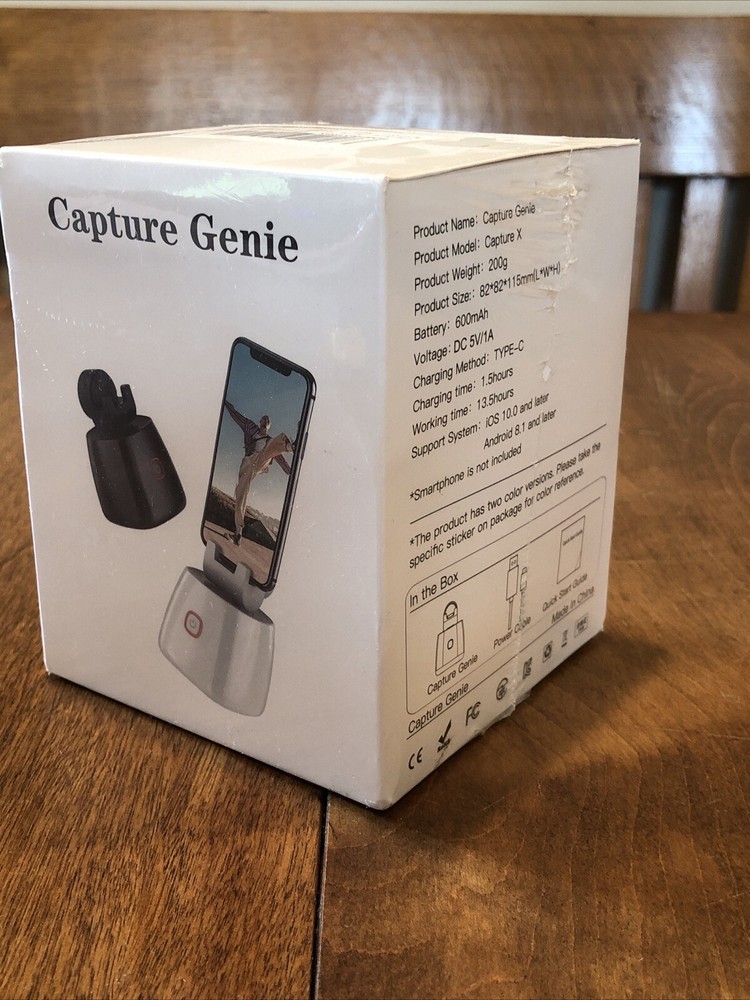 Capture Genie Smart for Iphone and Android - Capture Black New Sealed
