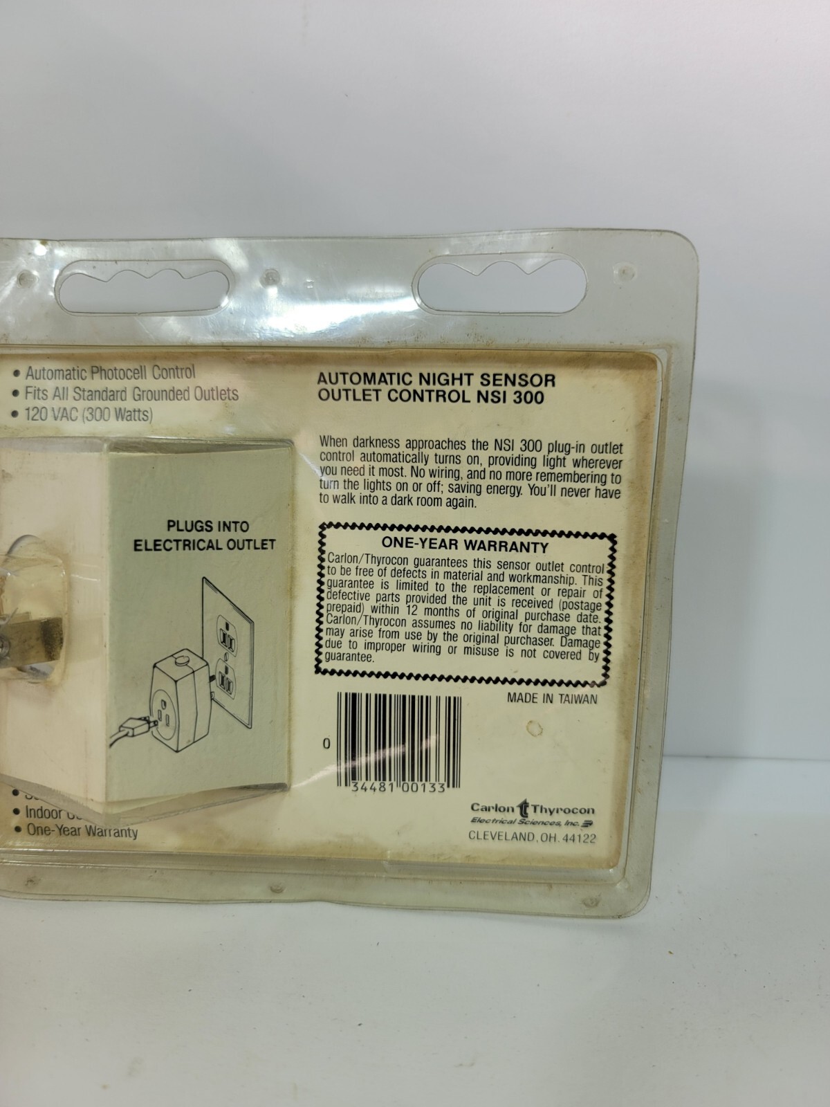 Carl Thyrocon Automatic Night Sensor Outlet Control NSI300 Vintage New Sealed