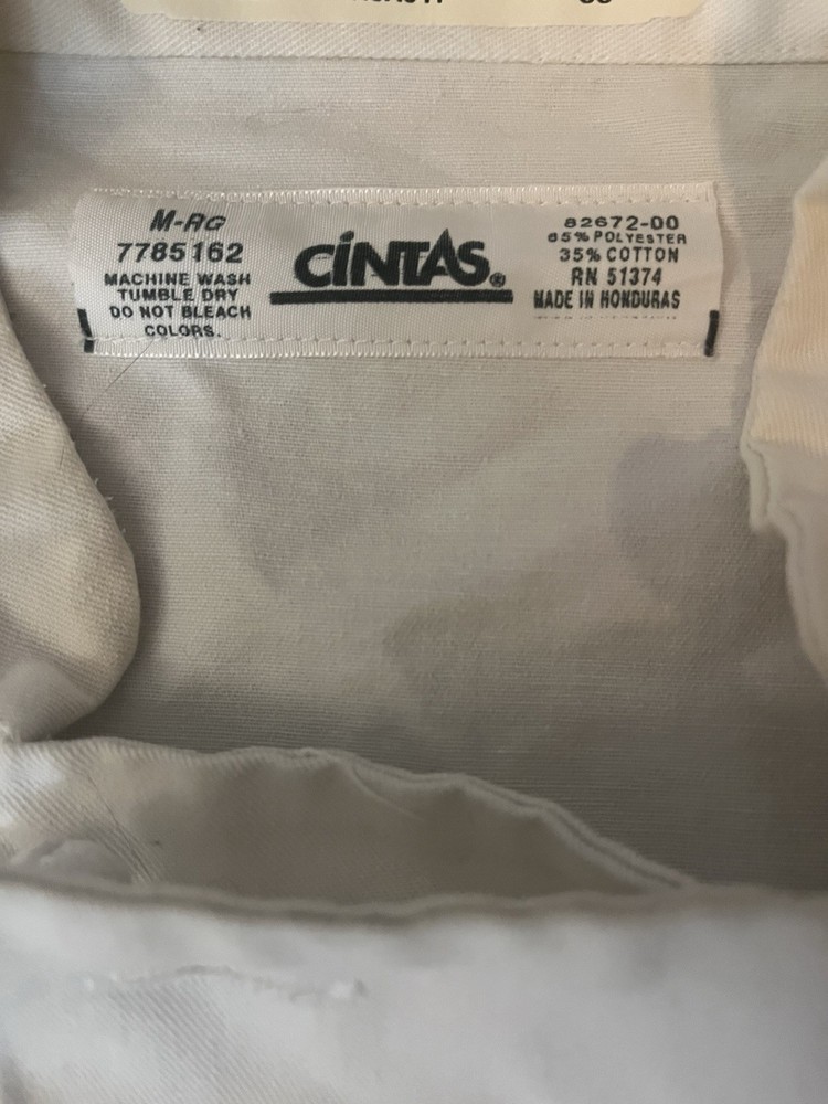 Chef Works White Long Sleeve Uniform Coat Size Medium, Button-Up Front