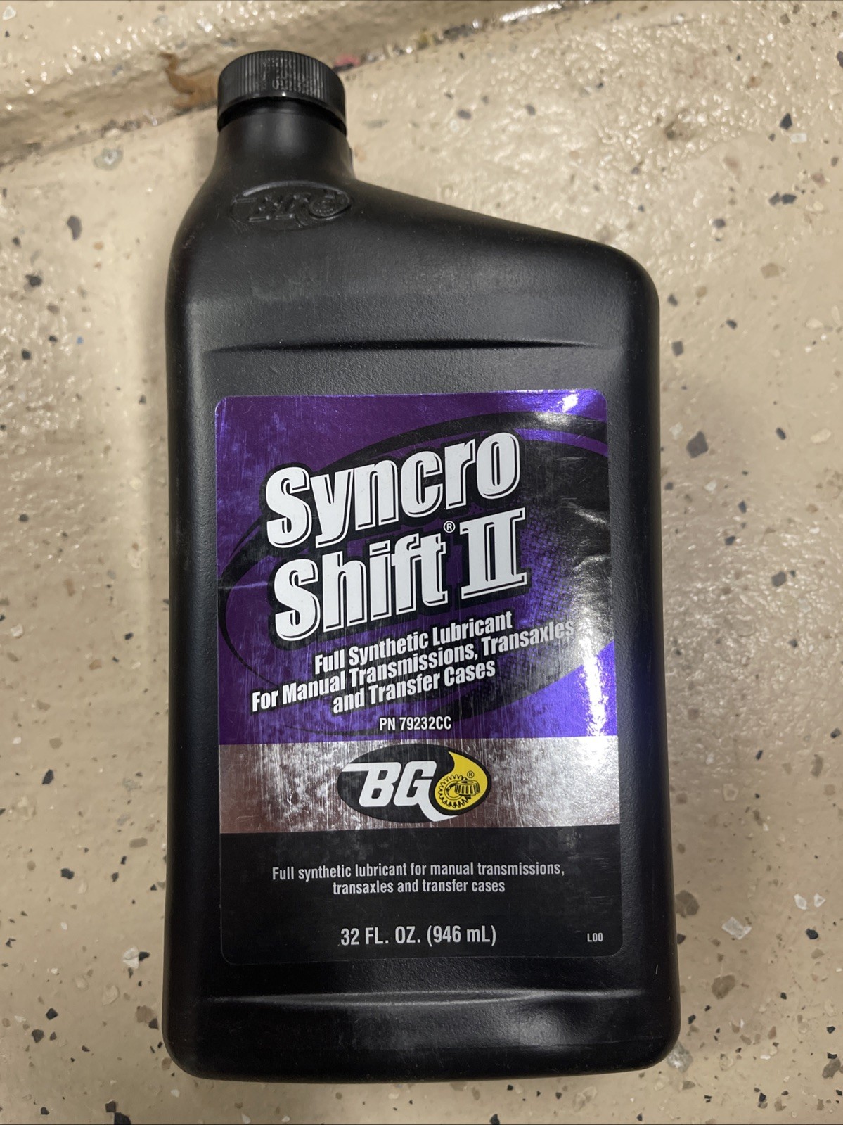 BG SYNCRO SHIFT II 75W-80 32oz PN 79232 TRANSFER CASE TRANSMISSION MANUAL