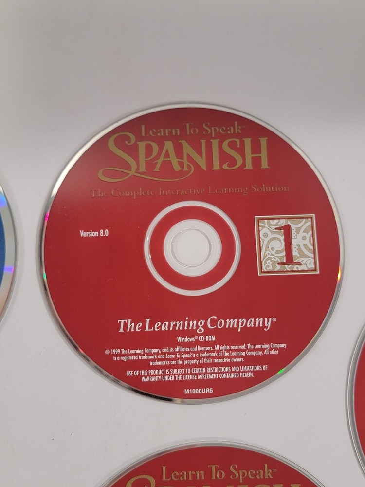 Spanish Language (PC and MAC) PC CD-ROM - 10 Discs, Learning Company, Multimedia