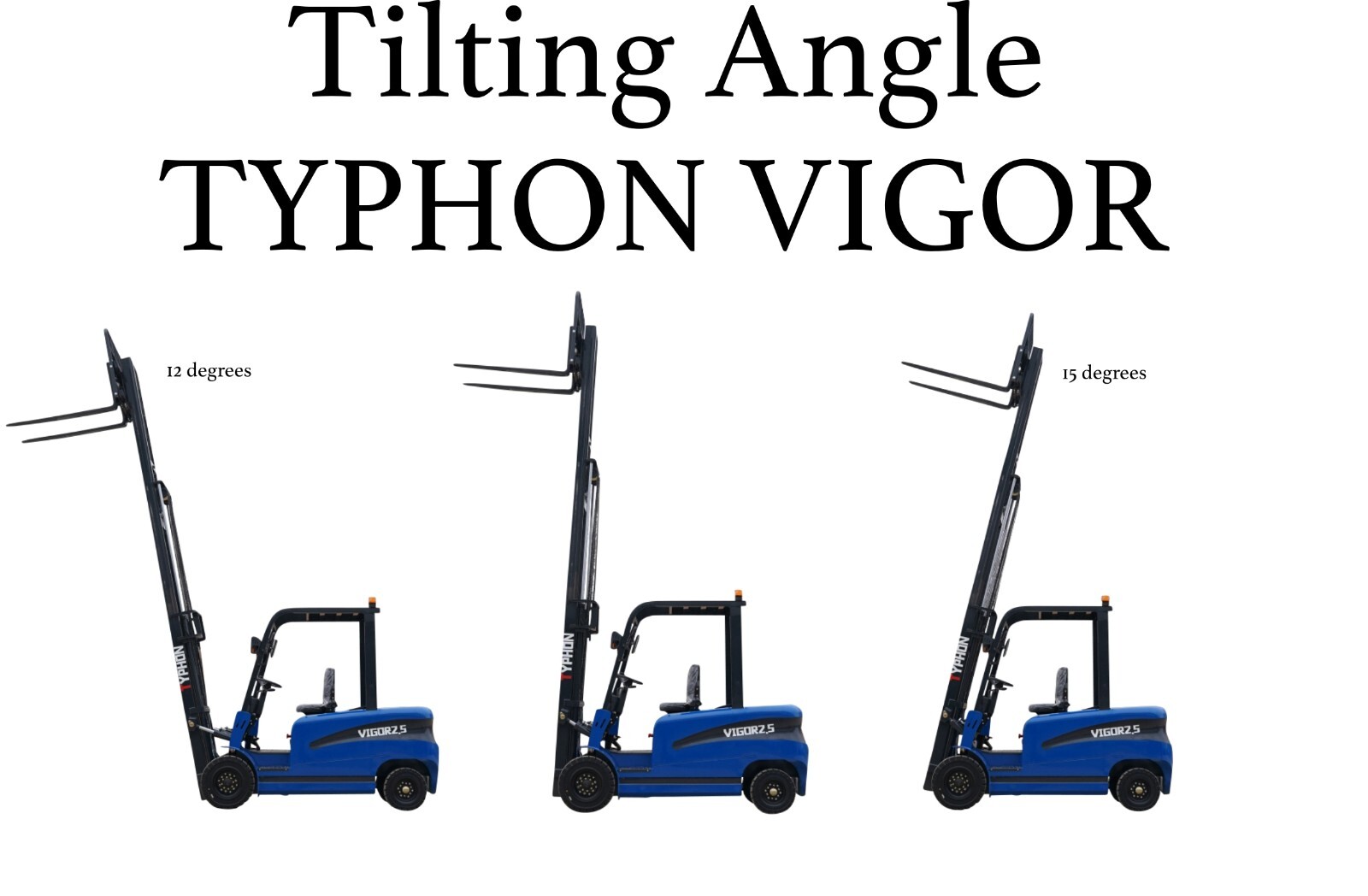 New 2 Ton Rated Capacity TYPHON Electric Forklift Lifter w Side Shift, 3 Stage