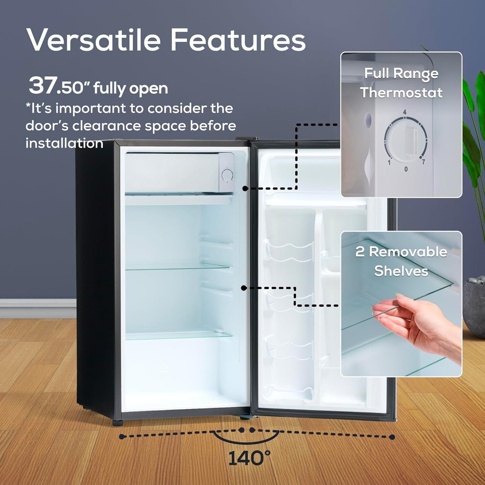 Igloo 3.2 Cu.Ft. Single Door Compact Refrigerator with Freezer