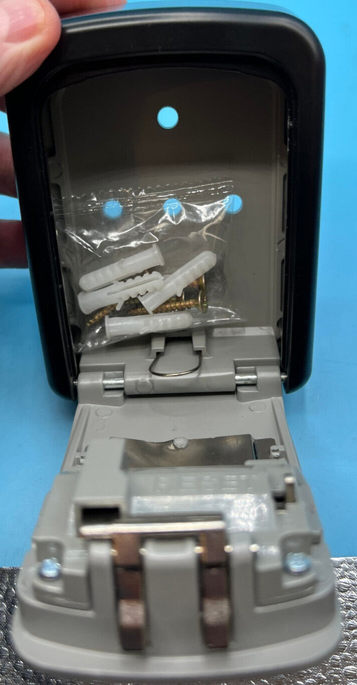 ORIA Key Storage Lock Box, 4-Digit Combination Lock Box, Wall Mounted Lock Box