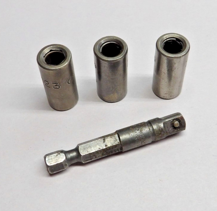 4 Pc APEX Screwdriver Bit Holder Set USA Made Aircraft Tools