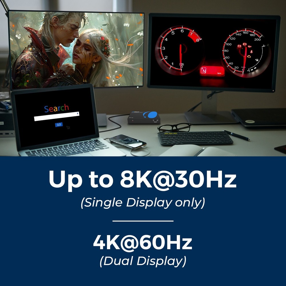 OREI 8K 1x2 DisplayPort Splitter (DP-102)